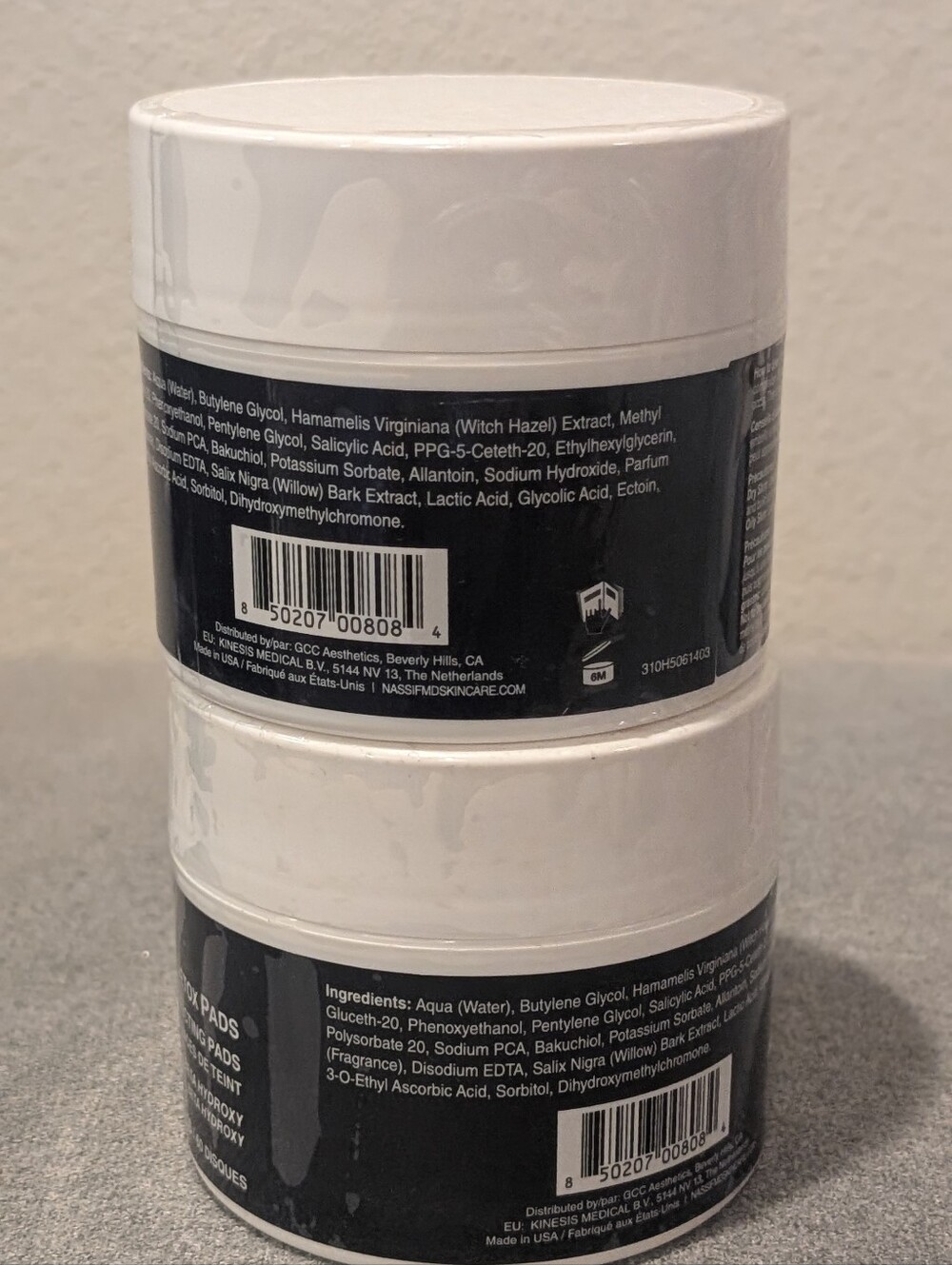 Dr. Nassif MD Detox Pads Complexion Perfecting 60 Pads Alpha Beta Hydroxy sealed - Picture 3 of 5